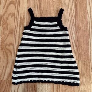 Zara Black and White Striped Kids Camisole